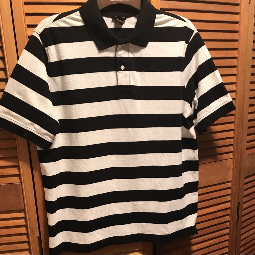 Cherokee Black & Cream Polo Shirt